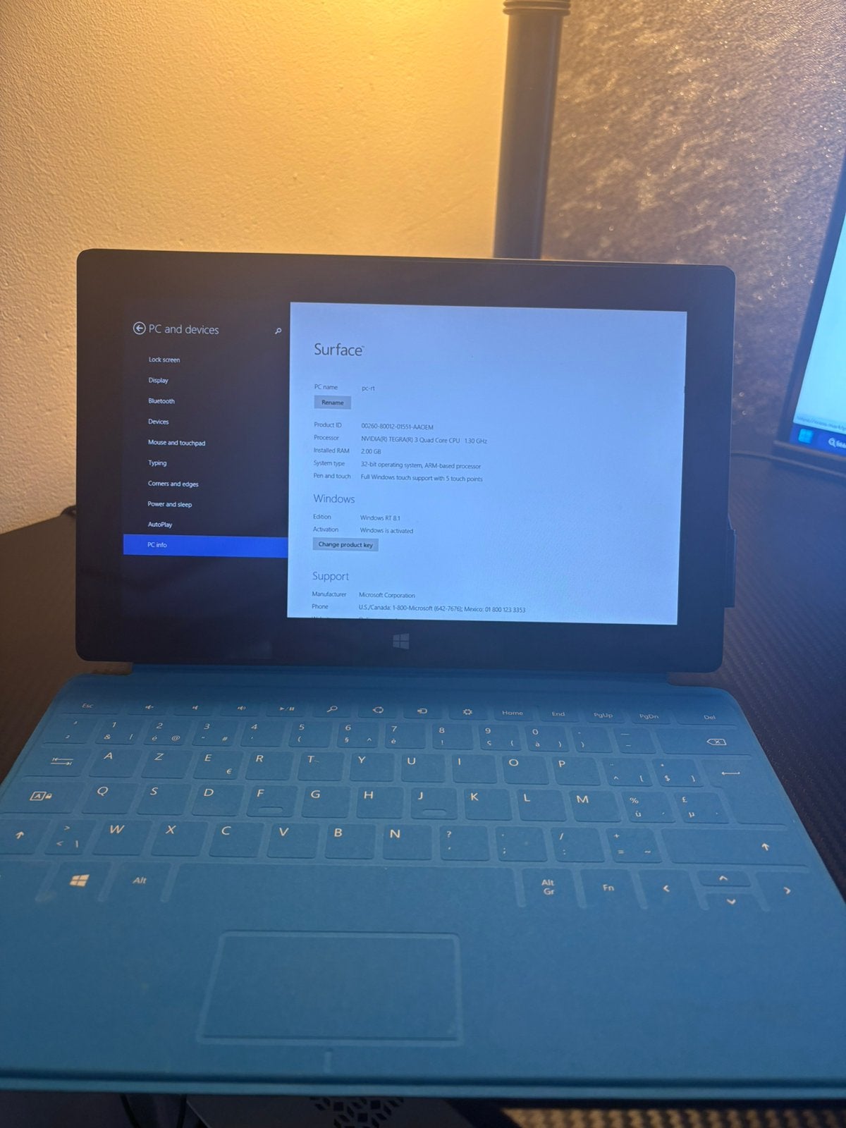 Microsoft surface RT 32 GB nvidia, Computers en Software, Ophalen of Verzenden, Zo goed als nieuw, 32 GB
