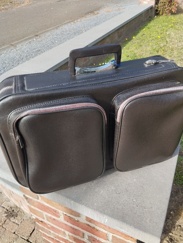 Valise vintage, Bijoux, Sacs & Beauté, Enlèvement ou Envoi, Moins de 35 cm, Autres matériaux, 50 à 60 cm