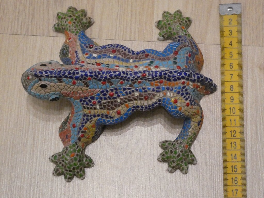 Gecko en céramique Gaudi, Enlèvement ou Envoi, Europe, Autres matériaux, Statue