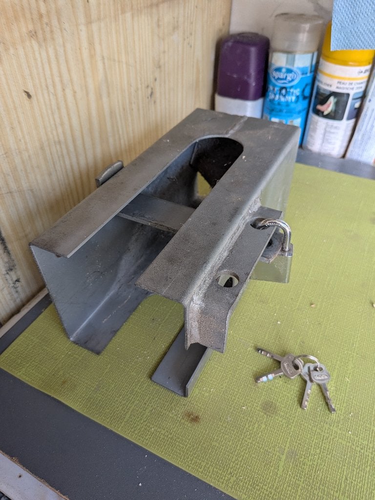 aanhangwagen slot anti diefstal, Ophalen