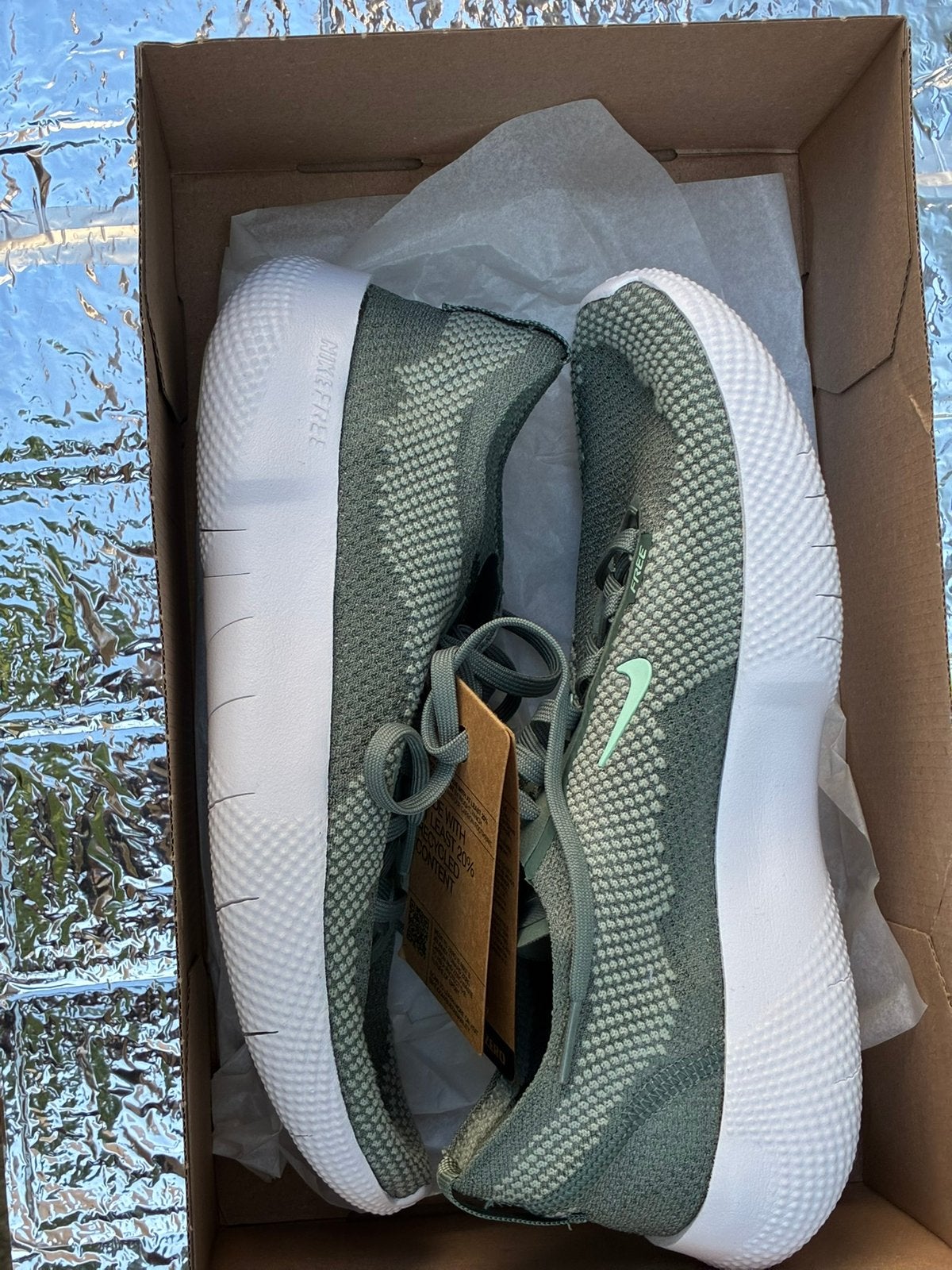 Nike Free 2025 mannen hardloopschoenen jade groen maat40,5, Ophalen of Verzenden, Zo goed als nieuw, Hardloopschoenen, Nike