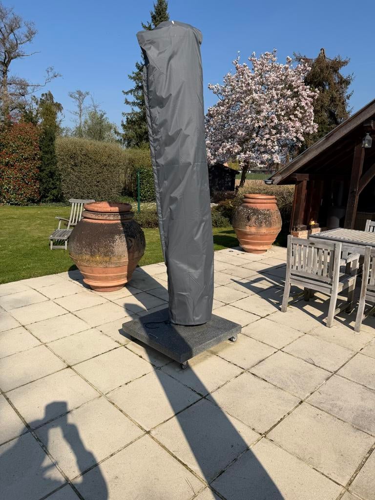 Parasol, Ophalen, Verstelbaar, 3 tot 4 meter, Zweefparasol