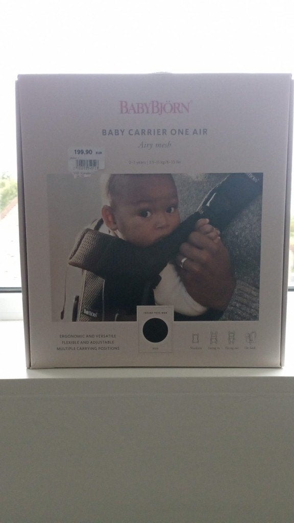 babybjorn baby carrier one air airy mesh, Buik of Rug, Ophalen of Verzenden, Zo goed als nieuw, Baby Björn