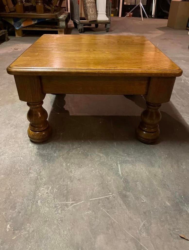 Table basse en chêne massif - 72 x 72 x 40 cm, Maison & Meubles, Enlèvement, Comme neuf, Chêne