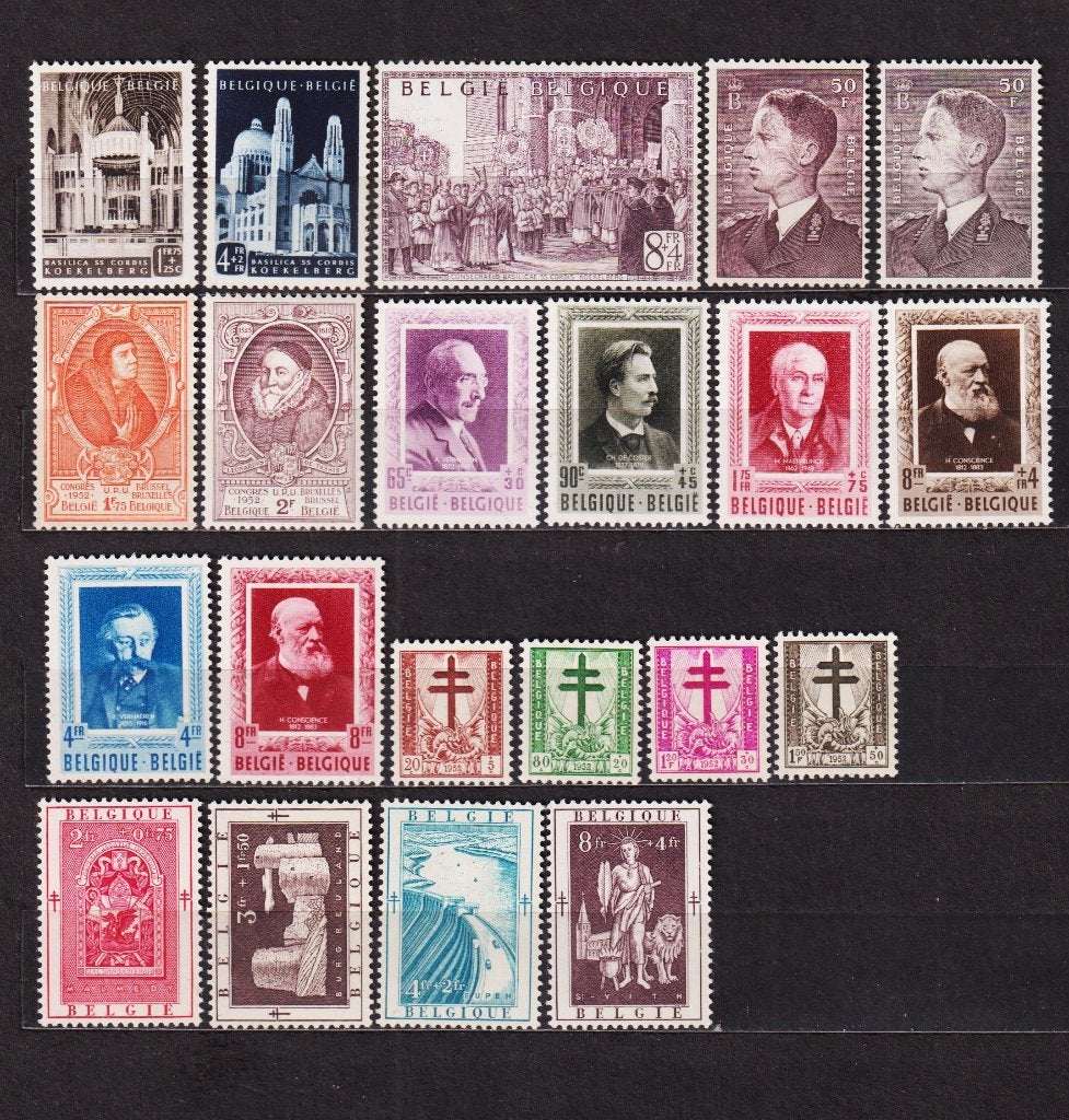 België 1952 **, Postzegels en Munten, Verzenden, Postfris, Postfris