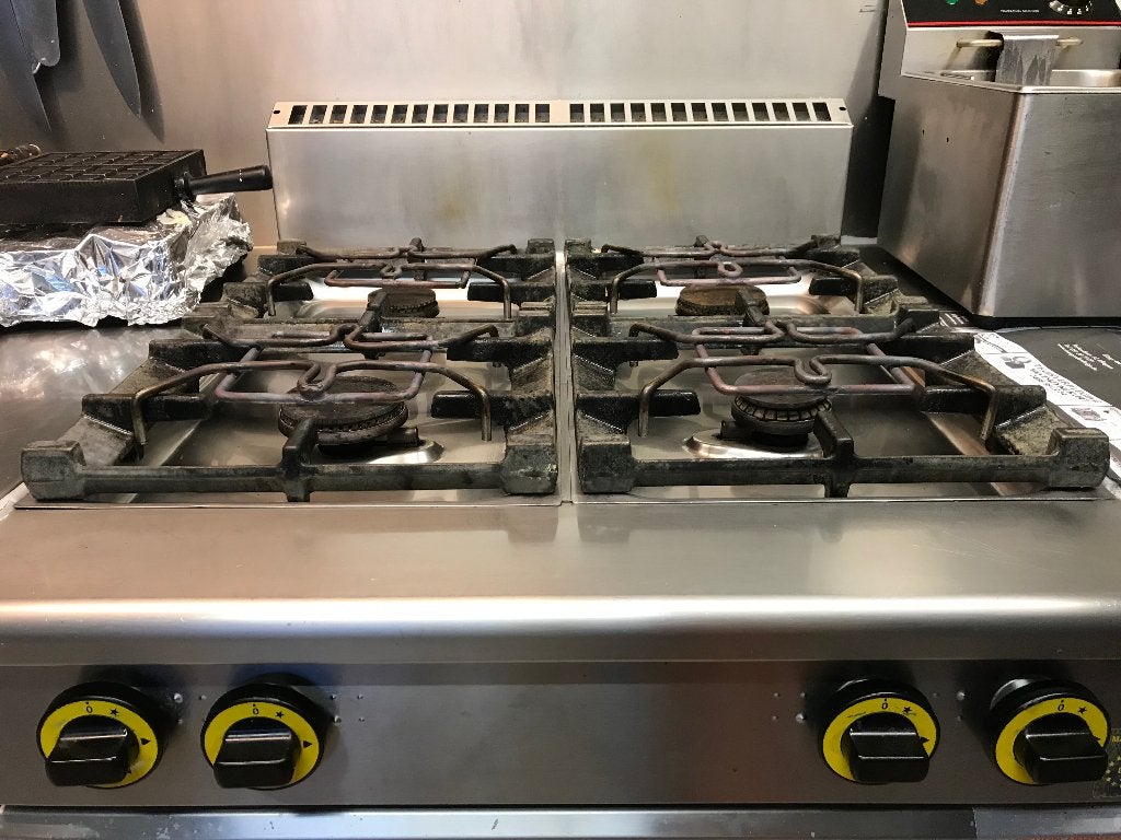 gasfornuis professioneel, Elektronische apparatuur, Ophalen, Gebruikt, 60 cm of meer, 4 kookzones