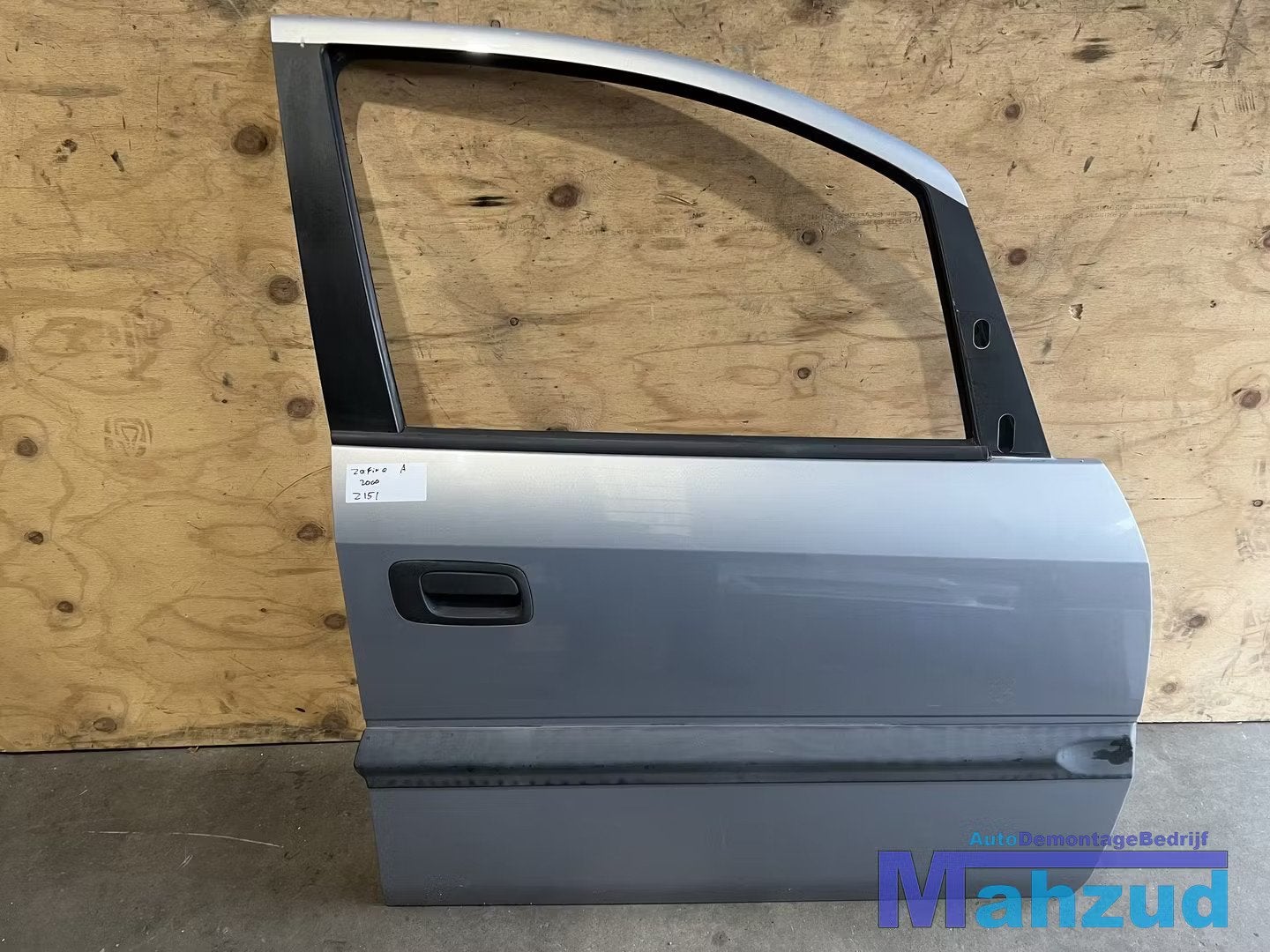 OPEL ZAFIRA A ZILVER Z151 Rechts voor deur 1998-2005, Opel Automobile GmbH, Porte, Avant, Opel