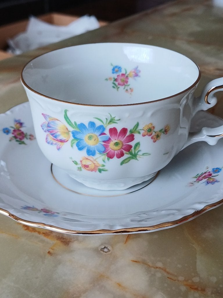 Volledig 12-Persoons Koffieservies Mitterteich Bavaria, Ophalen