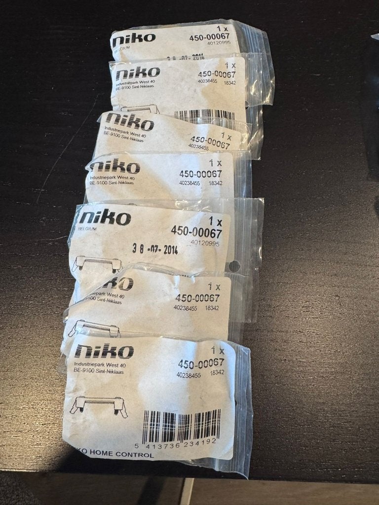 12 stuks Niko Home Control Speciale klauwenset 2 types, Enlèvement ou Envoi, Neuf, Autres types