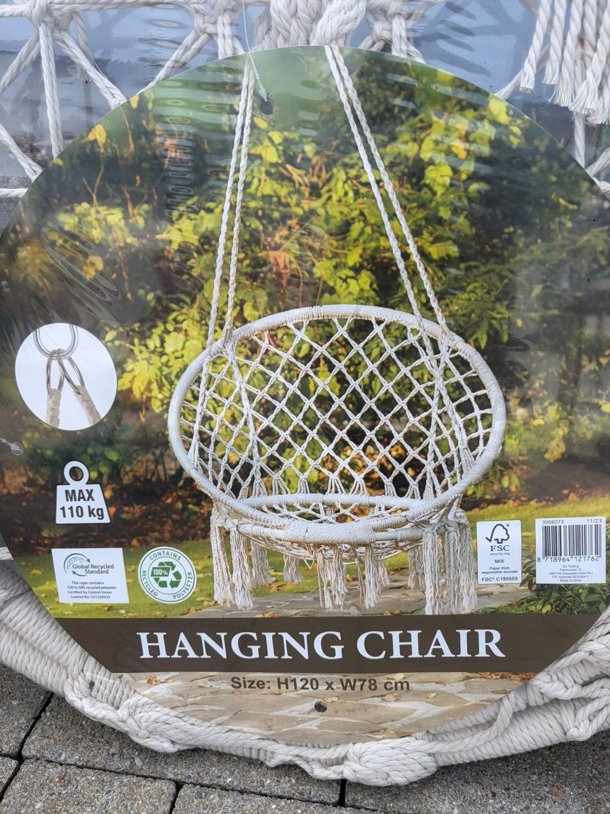 Hangstoel macrame, Ophalen, Nieuw