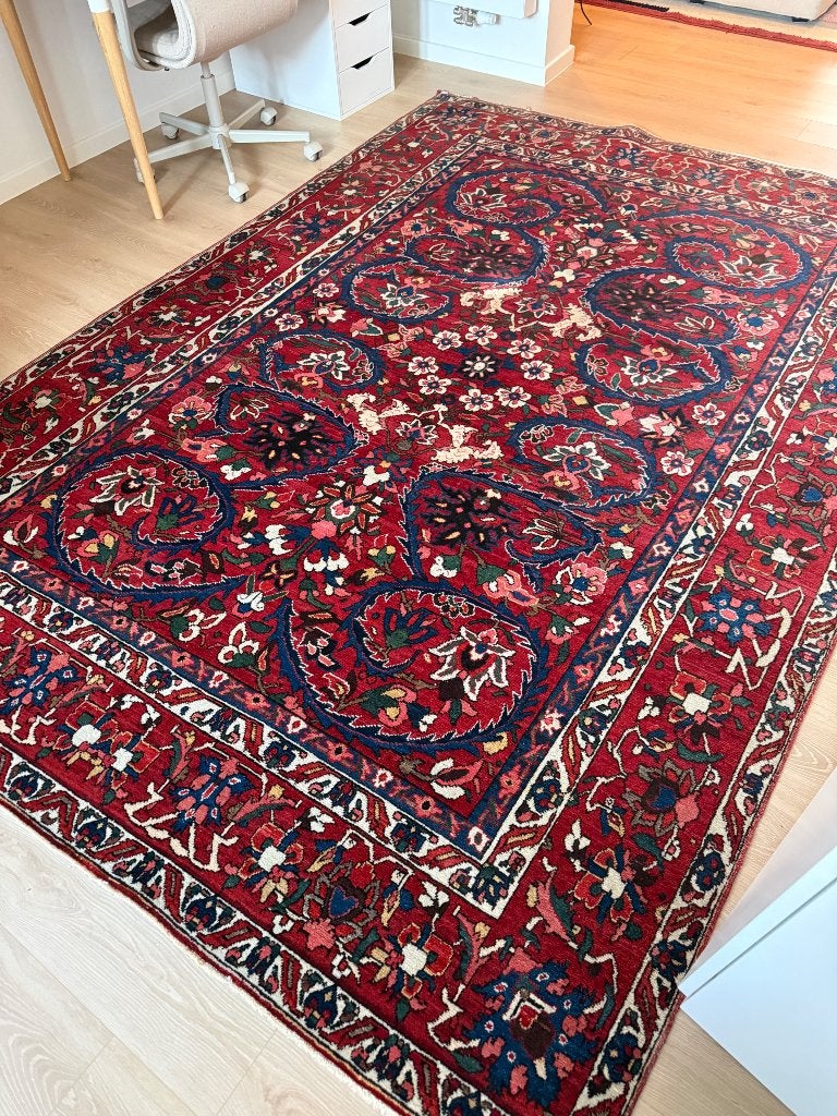 Tapis oriental original, 200 cm ou plus, 200 cm ou plus, Enlèvement, Bleu