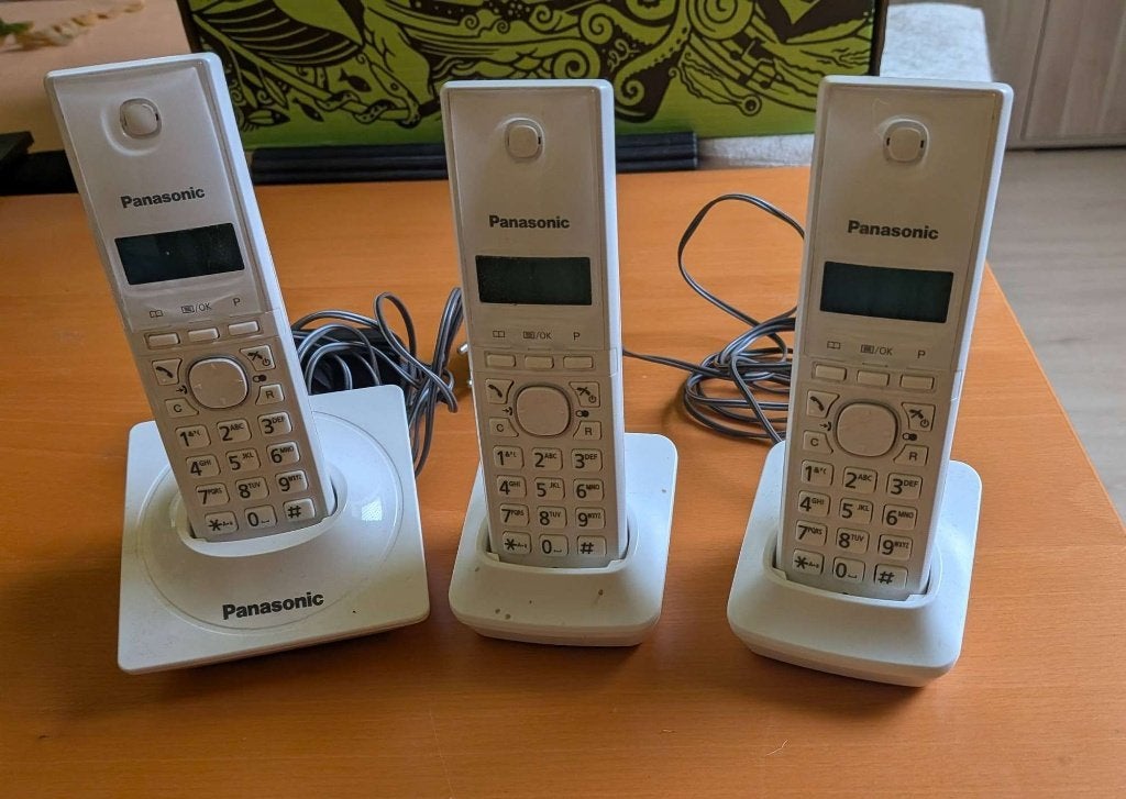 Draadloze telefoonset, Ophalen, Gebruikt, 3 handsets