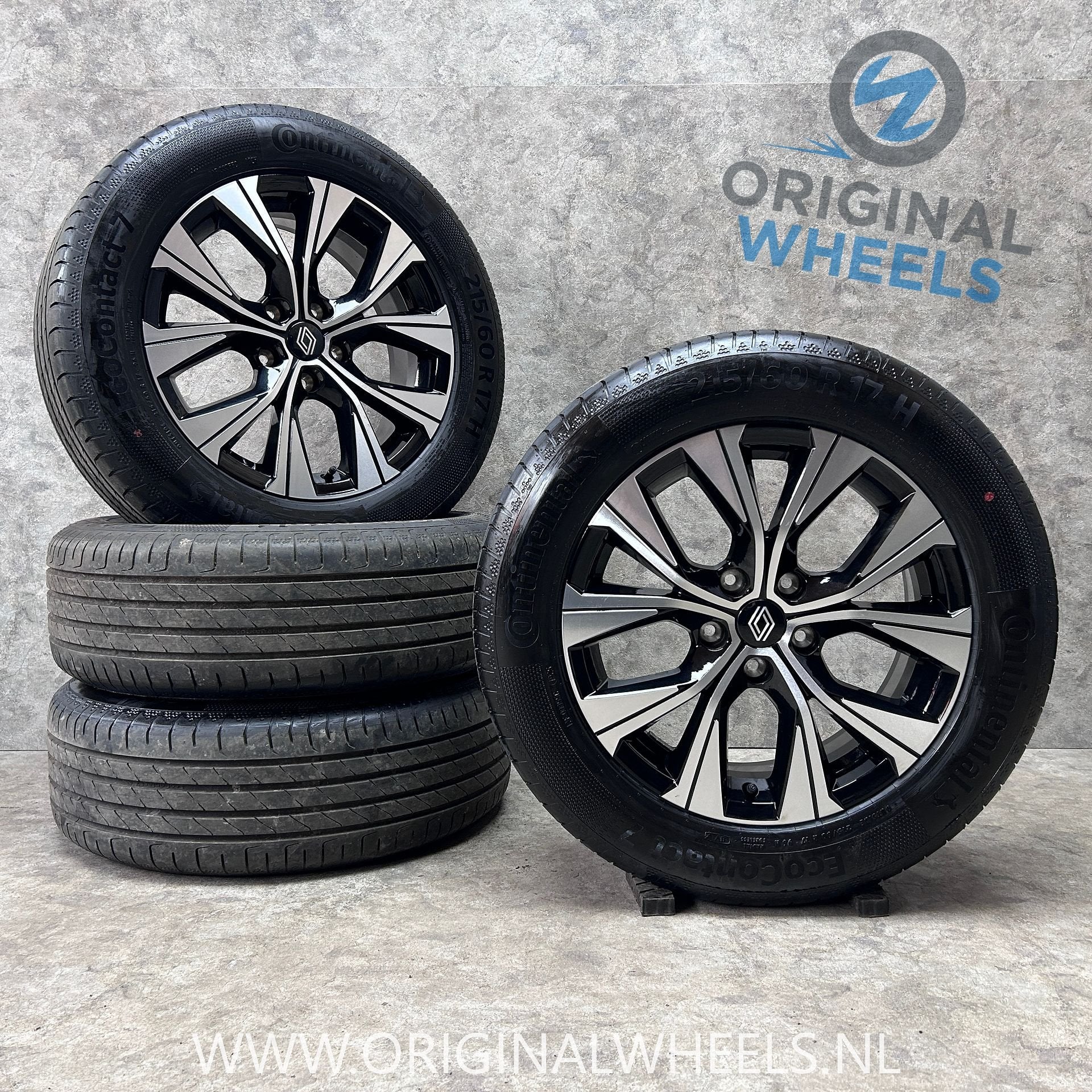17 inch originele velgen + zomerbanden Renault Captur Arkana, Pneus et Jantes, 215 mm, Véhicule de tourisme, Pneus été