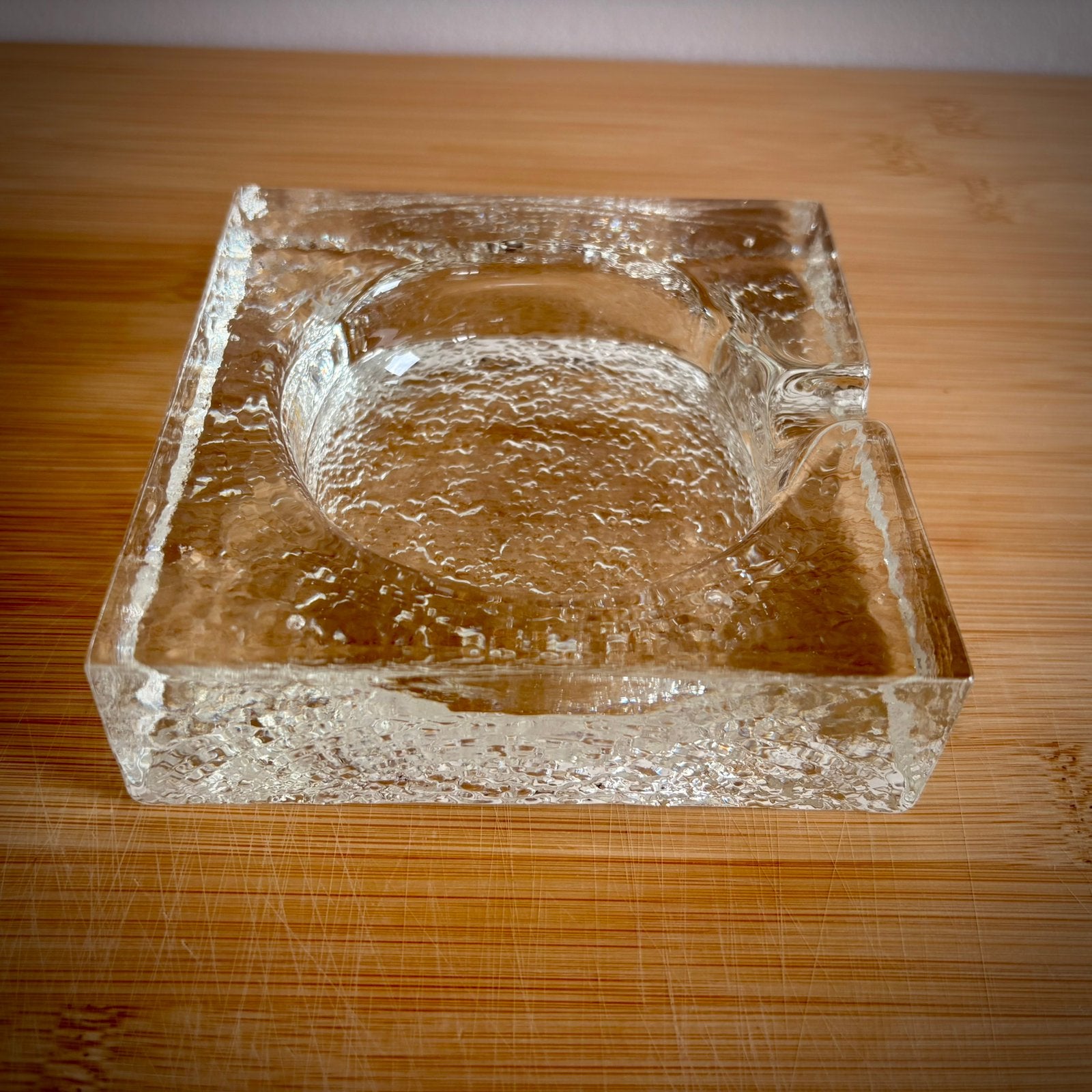 Vide-poche/cendrier en verre à glace uniques ️, Enlèvement