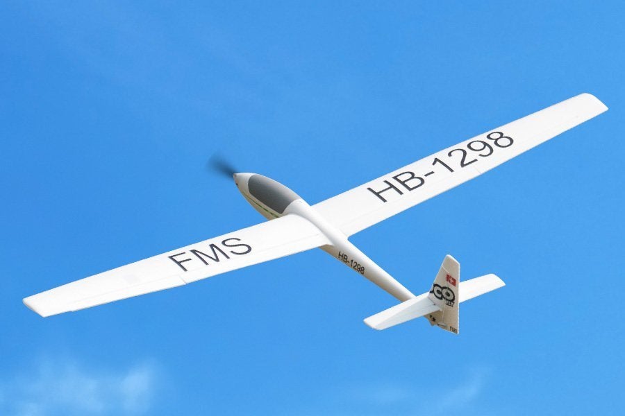 ASW17 van FMS, Ophalen, Gebruikt, Elektro, RTF (Ready to Fly)