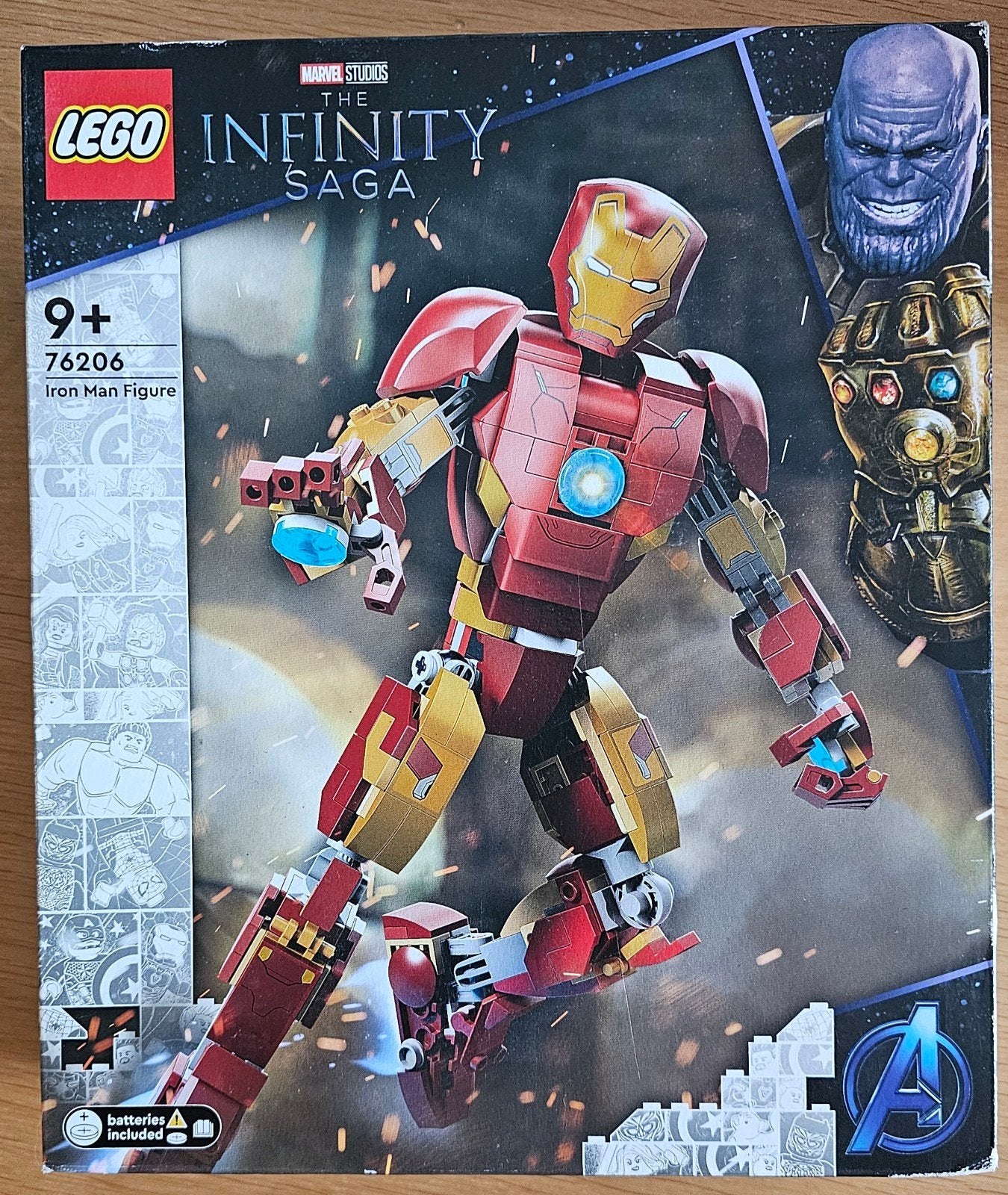 LEGO 76206 Marvel Iron Man gearticuleerd pantser NINE, Ophalen, Nieuw