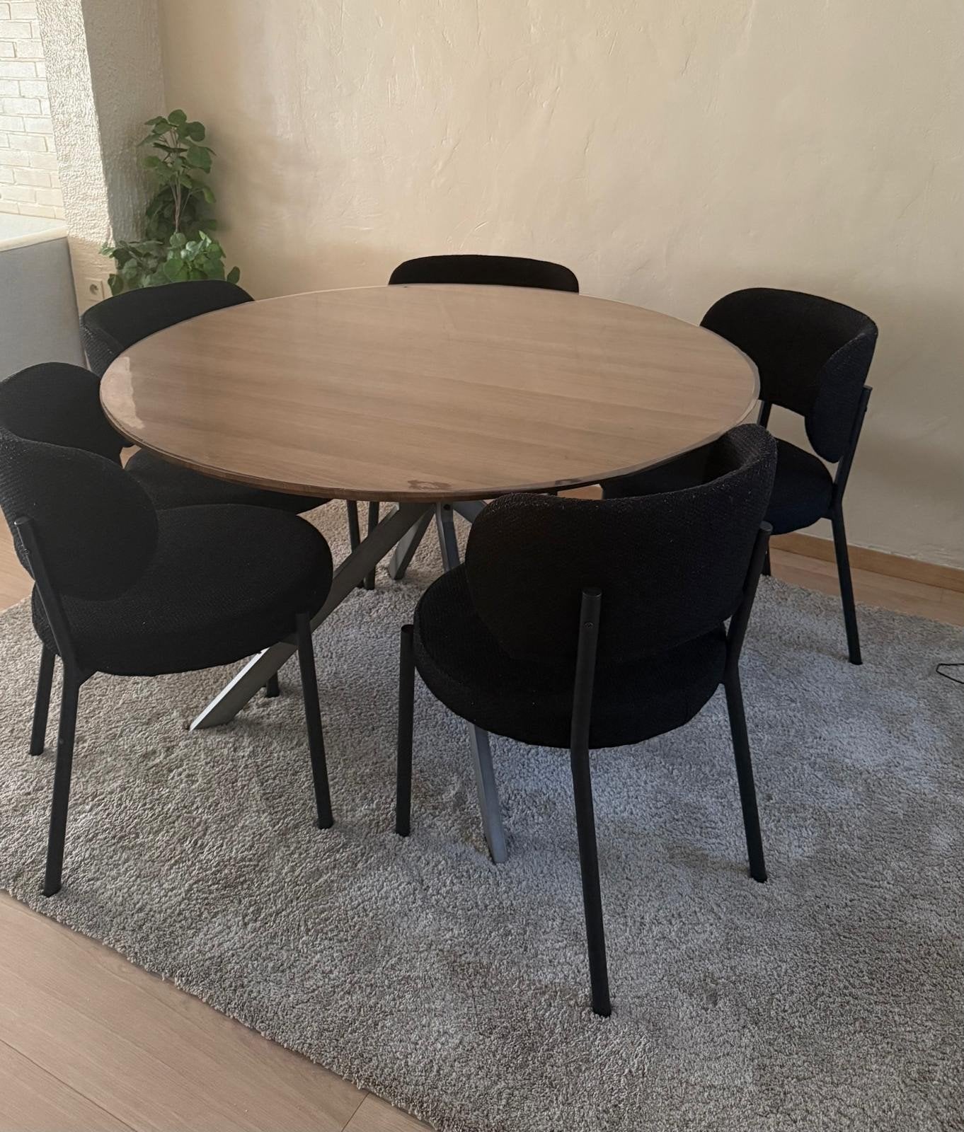 Tafel met stoelen + tv kast te koop, Ophalen, Zo goed als nieuw
