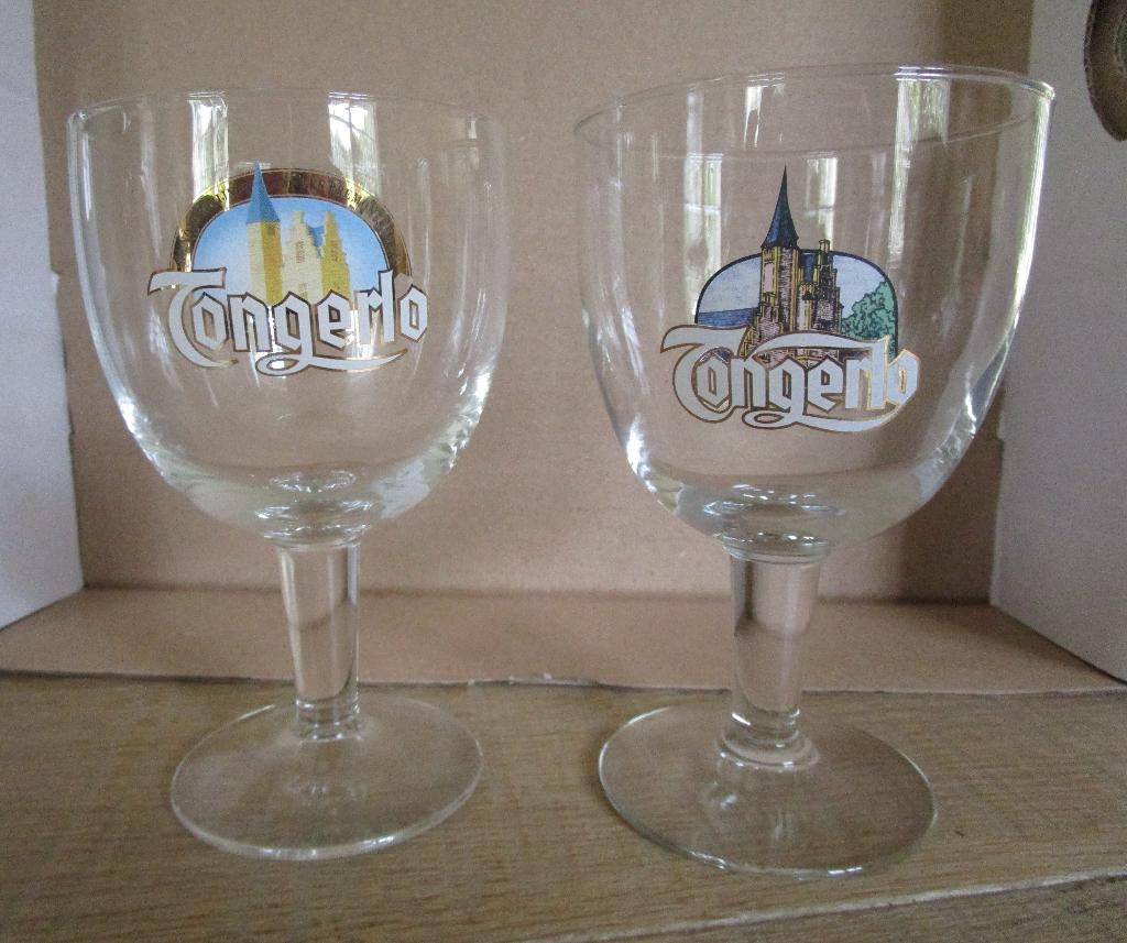 2 Glazen Tongerlo, Ophalen of Verzenden, Zo goed als nieuw, Glas of Glazen