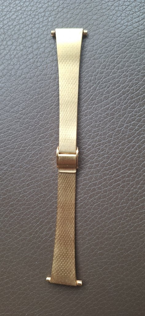 Bracelet de montre Vintage Americ Doublé en maille dorée., Bijoux, Sacs & Beauté, Montres | Femmes, Montre-bracelet, Enlèvement ou Envoi