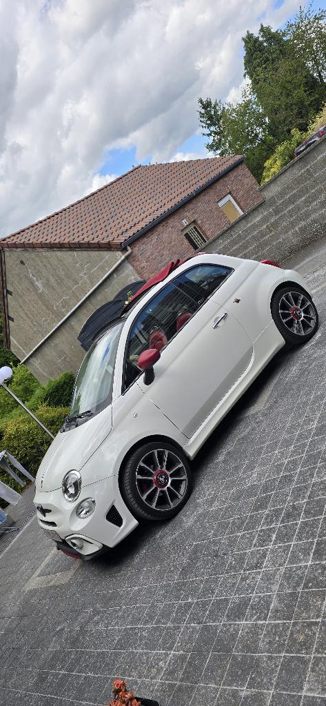 Fiat 500c 1200 essence avec kit complet abarth origine//////, Auto's, Fiat, Particulier, 500C, Benzine, Rood, Leder