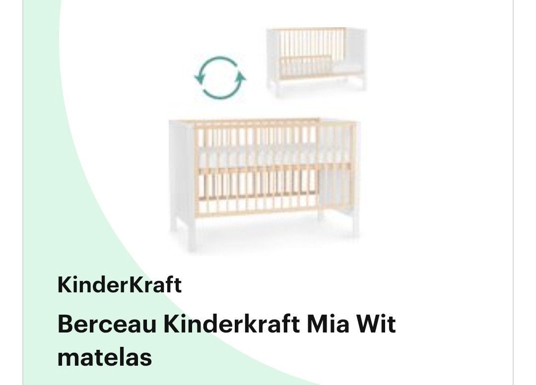 lit bébé convertible, Ophalen, Ledikant