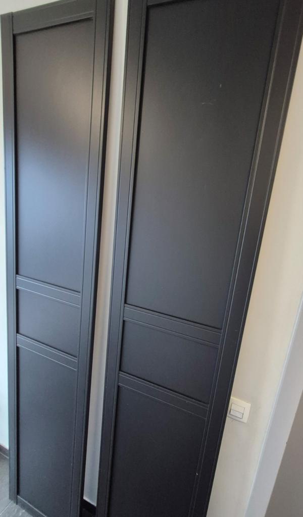 2 ×deuren van ikea pax zwart, Huis en Inrichting, Ophalen