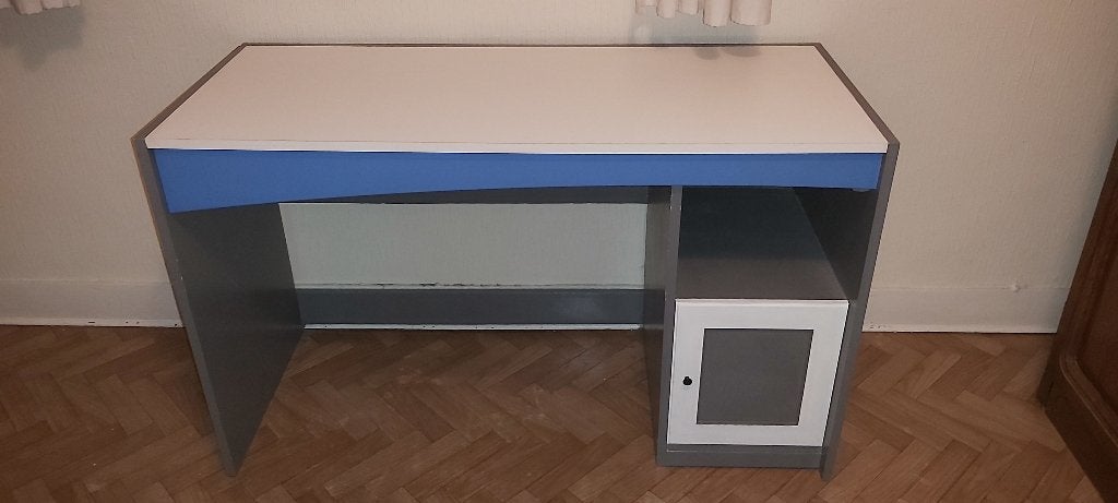 Bureau, Maison & Meubles, Classique, Bleu, 52 cm, Utilisé