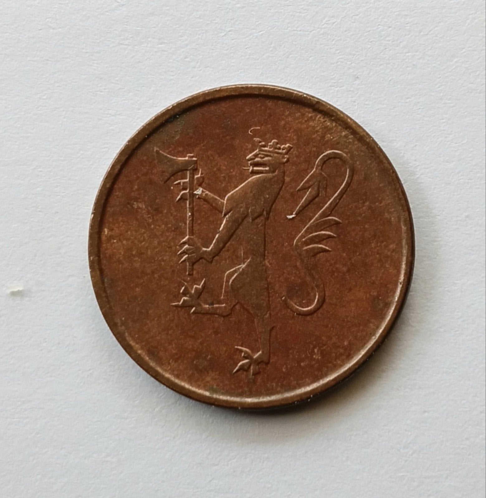 Noorwegen 5 ore 1974     (972), Ophalen of Verzenden, Overige landen, Losse munt
