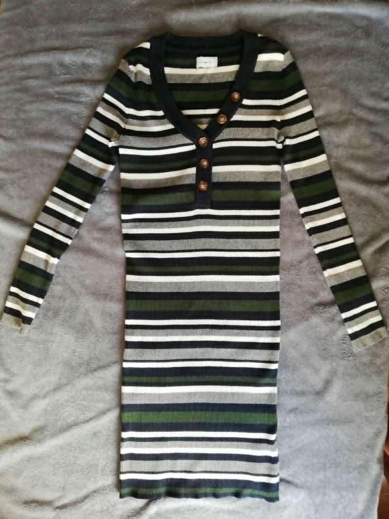 Jurk, gestreept, van Bien Blue, maat L, afgeprijsd, Kleding | Dames, Jurken, Meerkleurig, Maat 42/44 (L), Ophalen of Verzenden