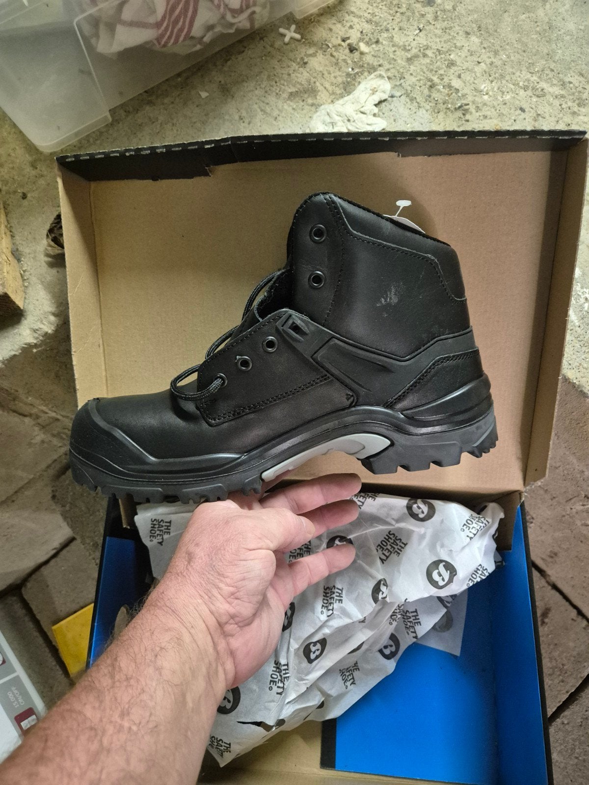 Bata Veiligheidsschoenen PWR312 Hoog S3 Zwart, Doe-het-zelf en Bouw, Ophalen