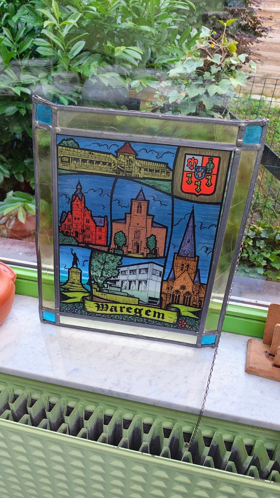 Glas in lood raam, Enlèvement, Vitrail