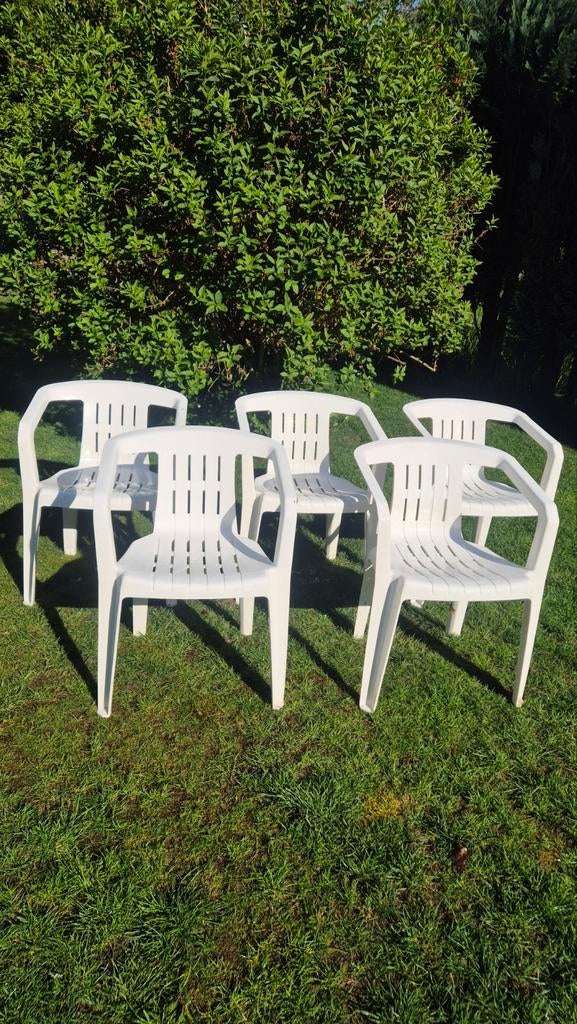 Tuinstoelen lawn comfort, stapelbaar., Tuin en Terras, Ophalen, Gebruikt, Kunststof, Stapelbaar