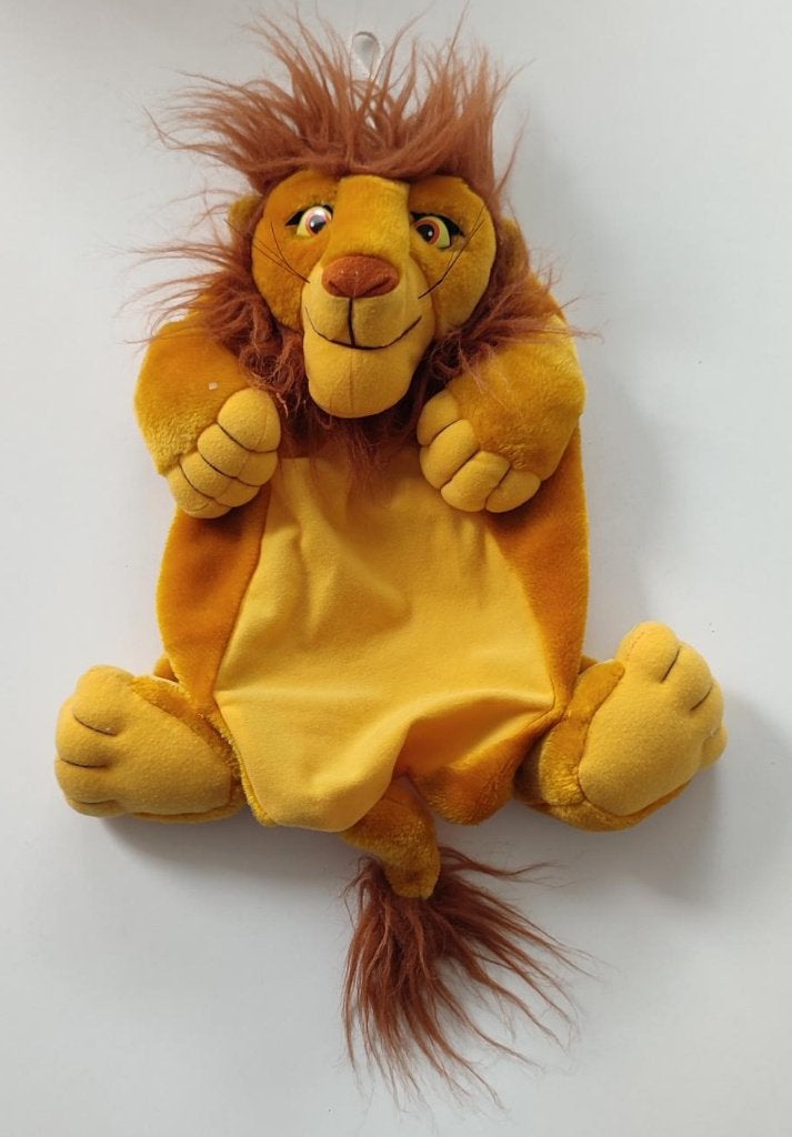 Vintage Lion King - volwassen Simba Pyjamatas / kruikhoes, Collections, Poupées, Enlèvement ou Envoi, Comme neuf, Poupée