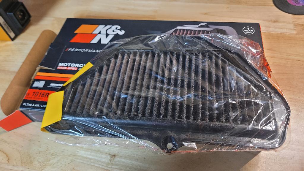 ZX10-R raceluchtfilter K&N, Ophalen of Verzenden, Gebruikt