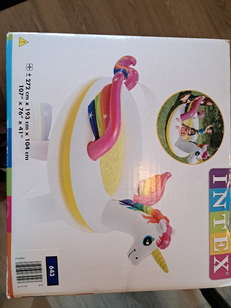 Kinder opblaas zwembadje met sproeier, Jardin & Terrasse, Piscines, Enlèvement, Neuf, Ovale, Piscine gonflable