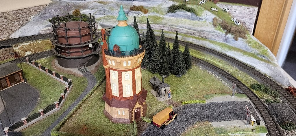 faller H0 120166 supermooie watertoren, Ophalen of Verzenden, Zo goed als nieuw, Brug, Tunnel of Gebouw