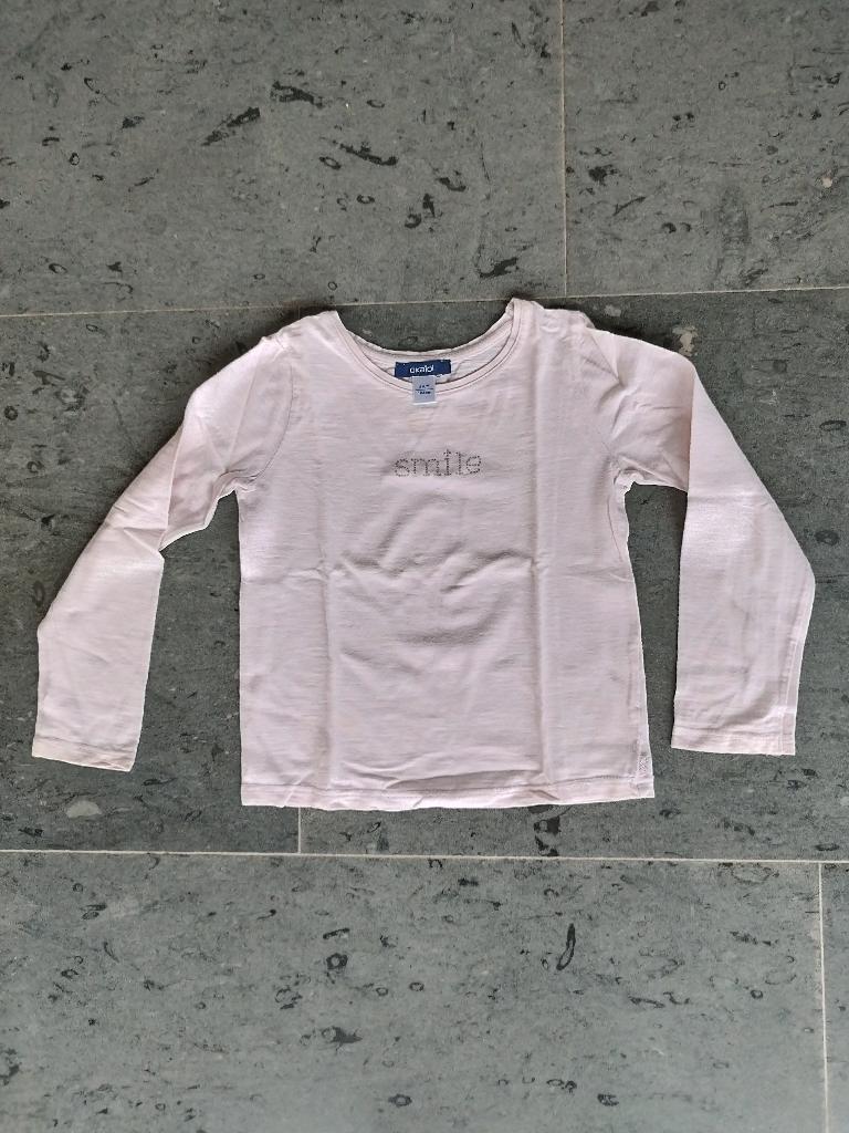Longsleeve licht roos maat 4 jaar / 104, Enfants & Bébés, Vêtements enfant | Taille 104, Chemise ou À manches longues, Utilisé