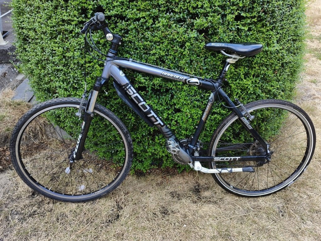 Scott Boulder zwart & grijs, Fietsen en Brommers, Gebruikt, Hardtail, 49 tot 53 cm, Ophalen