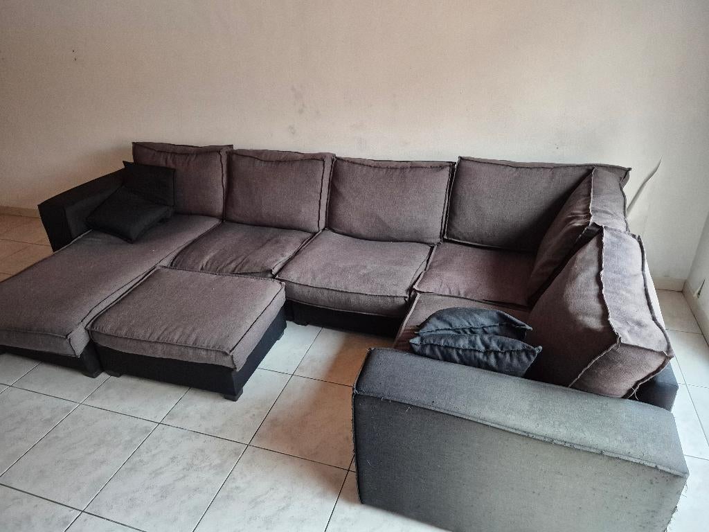 Salon, Huis en Inrichting, Ophalen, Gebruikt, 150 tot 200 cm, Hoekbank