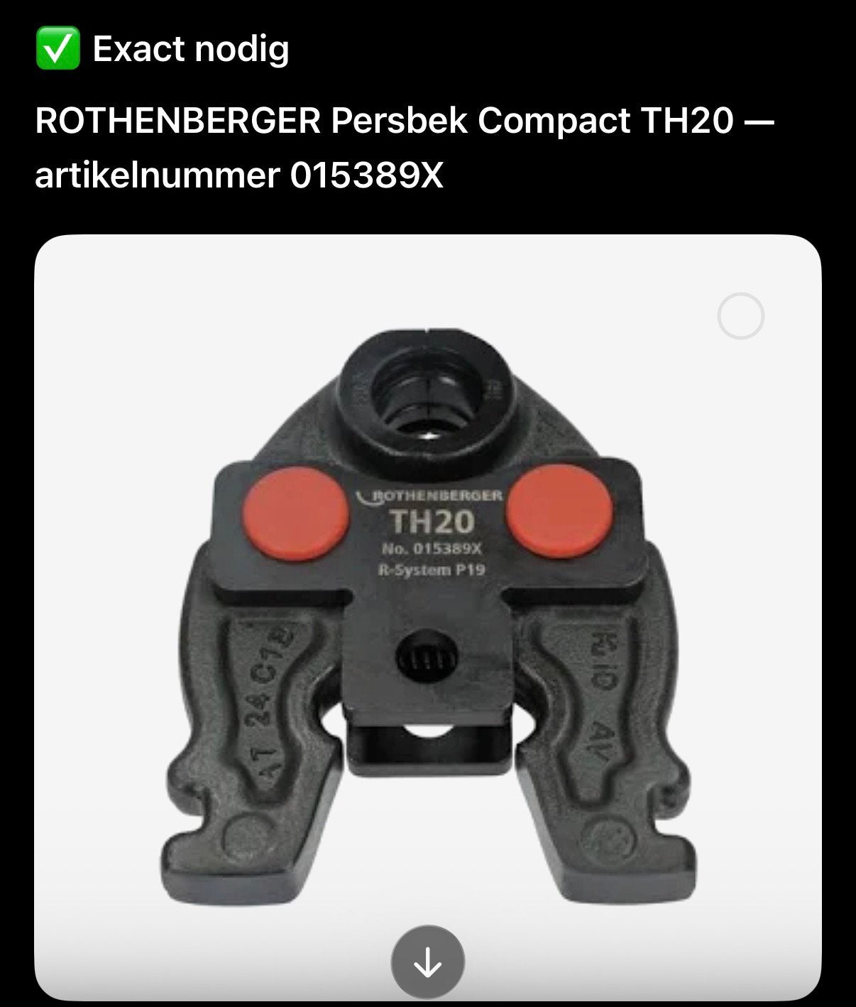 Gezocht persbek rotenberger th20 en th16, Ophalen, Zo goed als nieuw