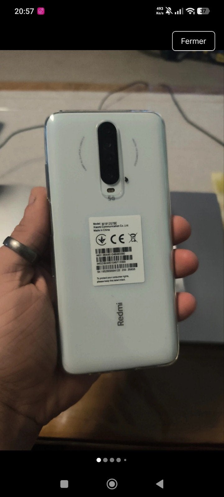 xiaomi k30 256gb 8gb de RAM, Enlèvement ou Envoi, Classique ou Candybar, 6 mégapixels ou plus, Ne fonctionne pas