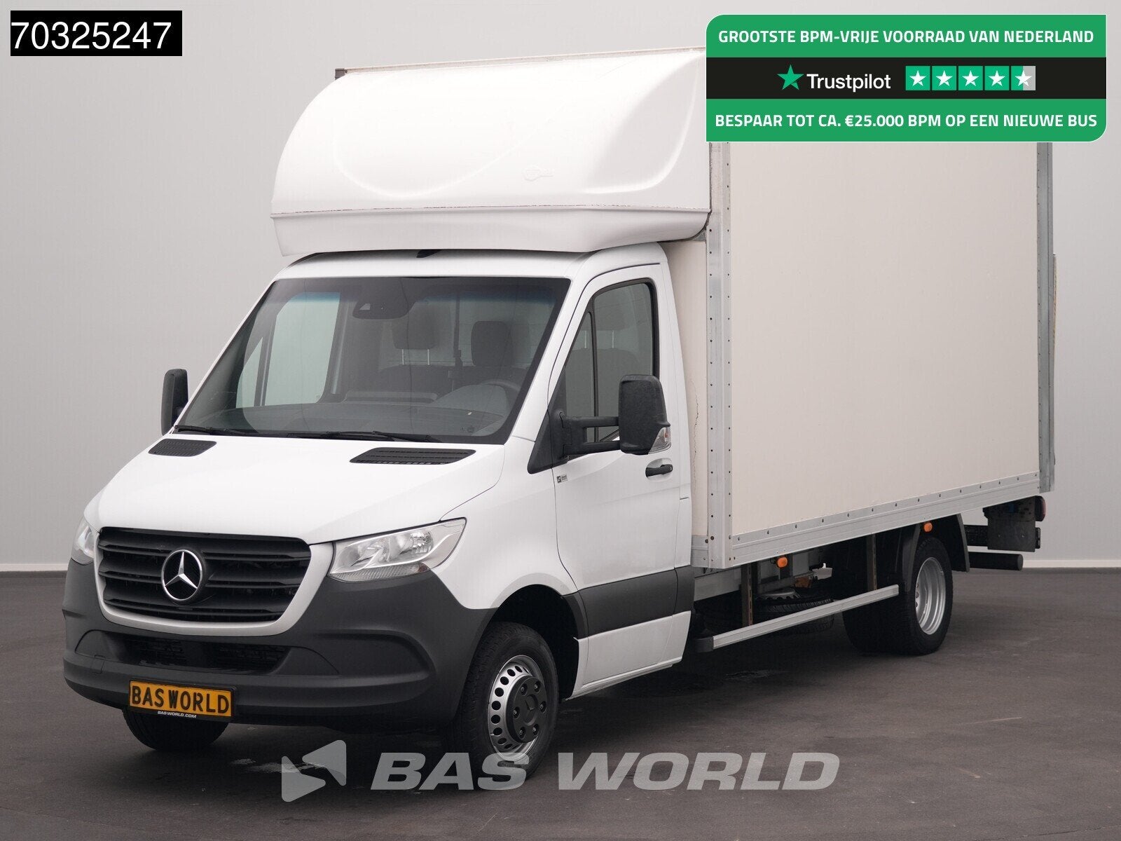 Mercedes Sprinter 514 CDI Laadklep Dubbellucht Zijdeur Bakwa, Stof, Gebruikt, Euro 6, 4 cilinders