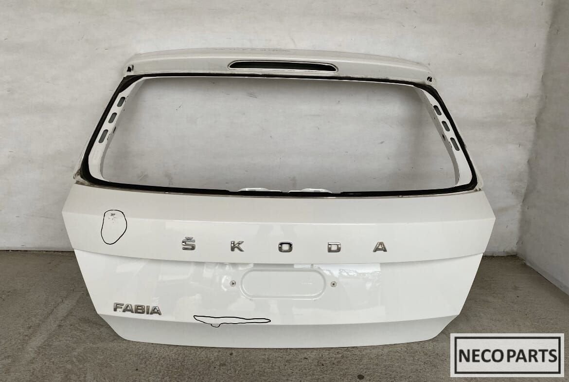 SKODA FABIA 3 HATCHBACK FACELIFT ACHTERKLEP ORIGINEEL O.A!!!, Arrière, -, Haillon arrière, Utilisé
