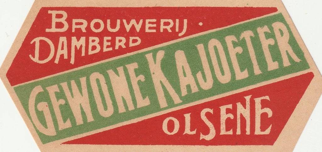 1 BIERETIKET BEERLABEL OLSENE - BROUWERIJ DAMBERD 2, Envoi, Comme neuf, Autres types, Autres marques