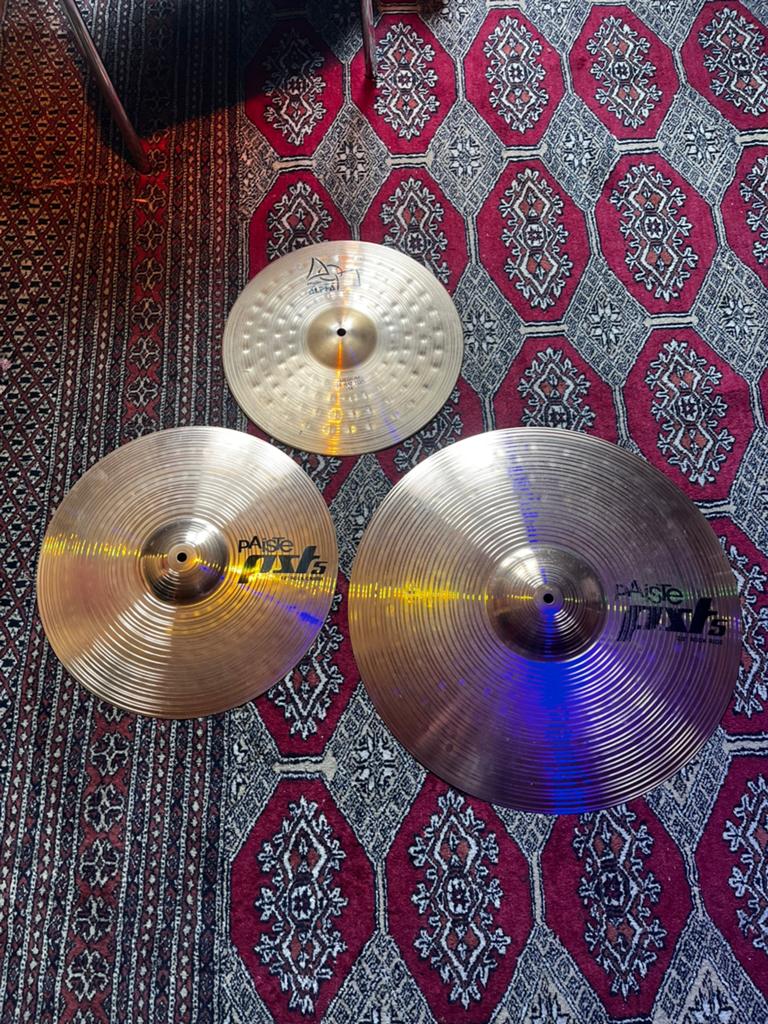 Paiste PST5 / Alpha cimbalen set, Muziek en Instrumenten, Drumstellen en Slagwerk, Zo goed als nieuw, Ophalen