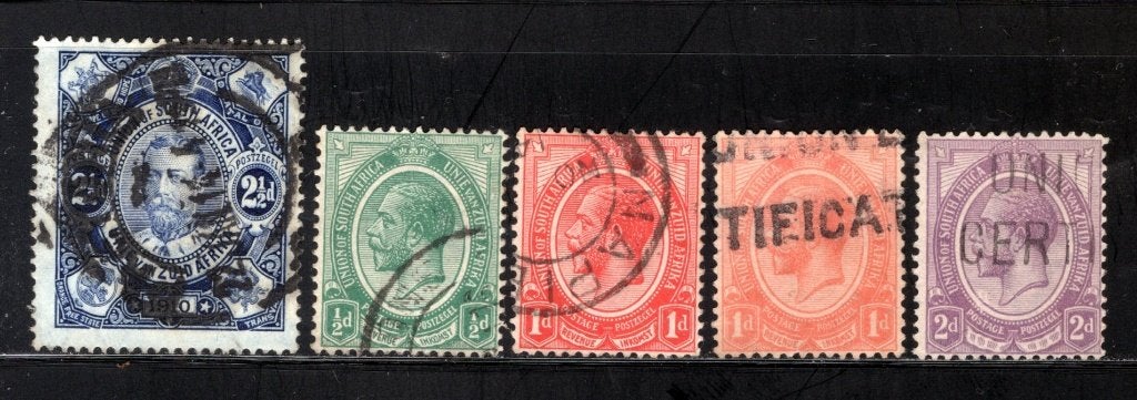 AFRIQUE DU SUD Année 1910-1913 timbrée, Envoi, Afrique du Sud, Affranchi