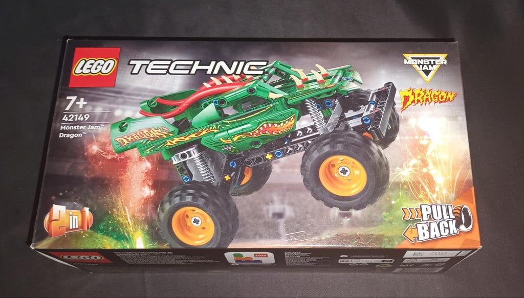 Lego 42149 Monster Jam - Dragon, Ophalen, Zo goed als nieuw, Complete set, Lego