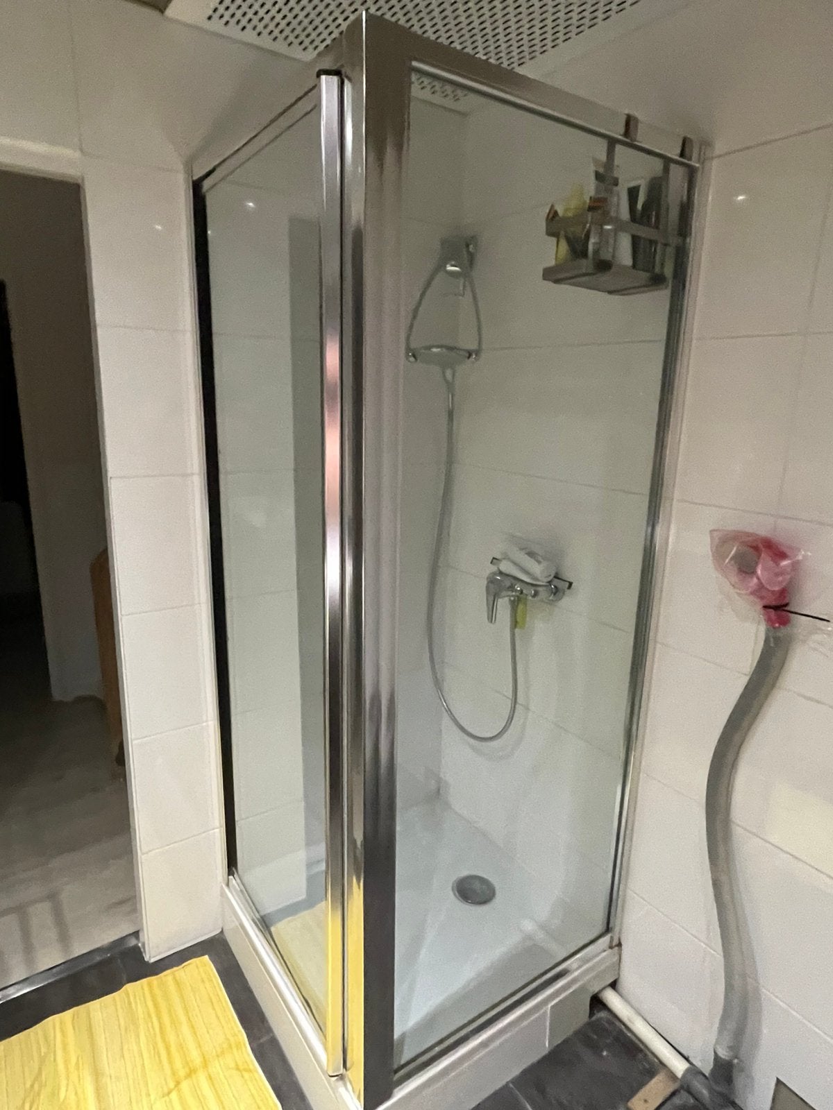 Douche wand en deur +douchebak gratis, Ophalen, Gebruikt