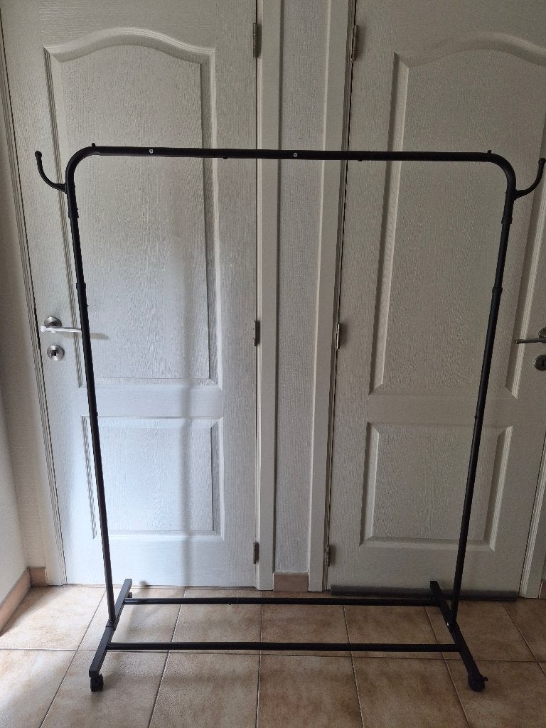 kledingrek op wieltjes, zwart, Nieuw., Ophalen of Verzenden, Met wielen, Nieuw