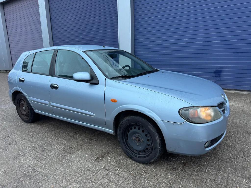 Nissan Almera *5DOORS-AIRCO-BELGIAN CAR* (bj 2004), Auto's, Nissan, Almera, Gebruikt, Blauw, Bedrijf